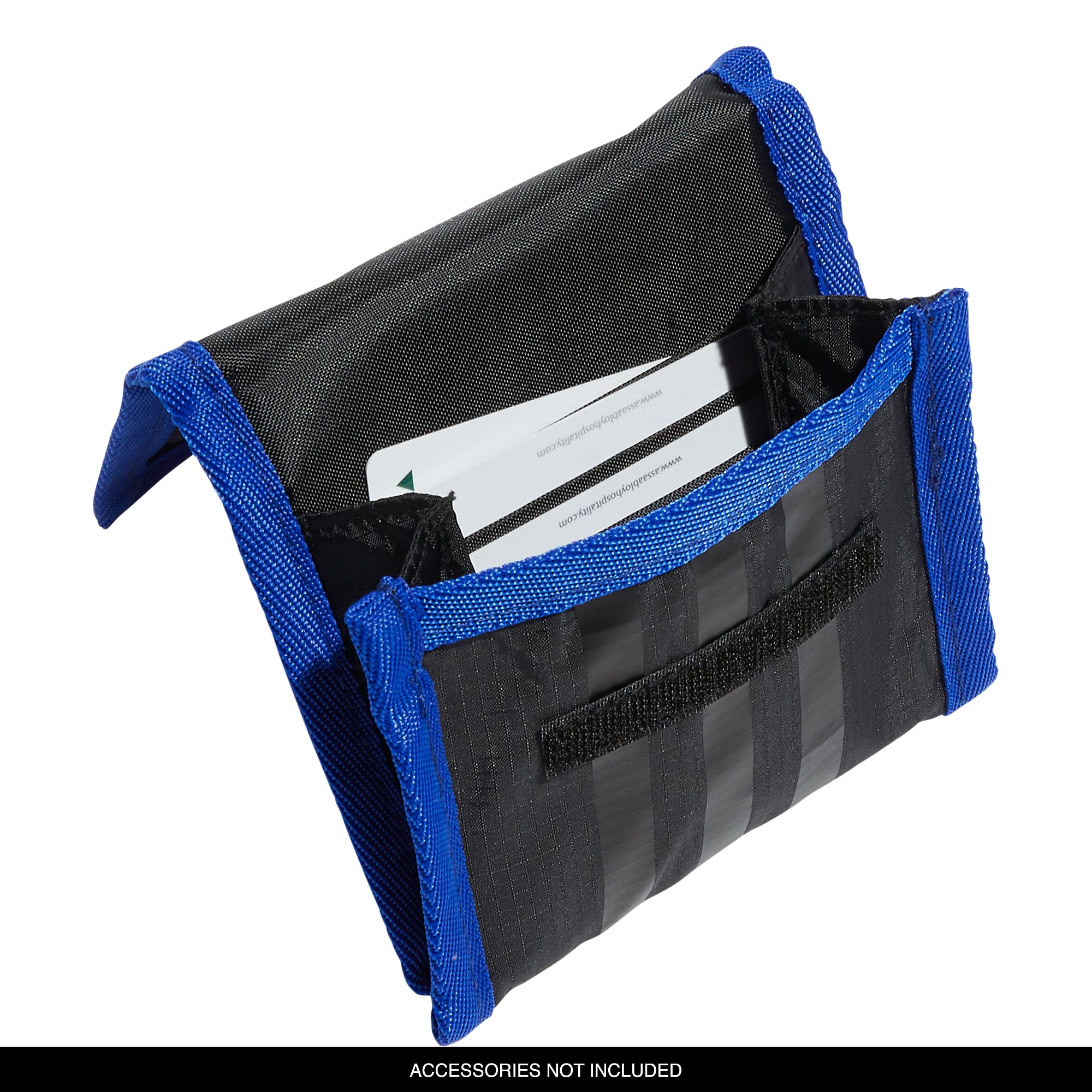 Adidas Originals Travel Neck Pouch Wallet with Detachable Lanyard - Black, Lucid Blue & Beam Pink - One Size - Perfect for Travel, Hiking & Outdoor Activities
