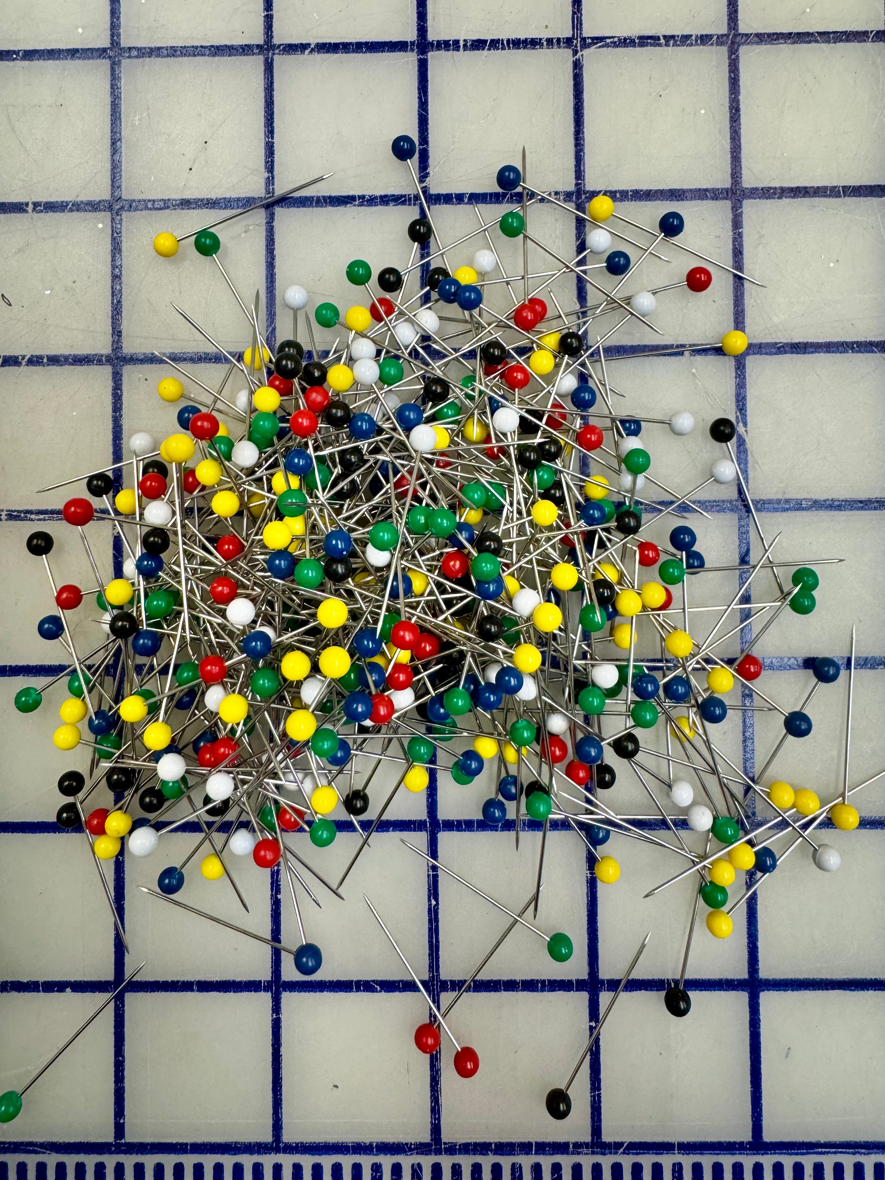 Colorful Ball Head Pins - 20mm Assorted Colors for DIY Crafts, Sewing, Quilting & Fabric Projects - Perfect for Scrapbooking, Jewelry Making & Home Decor