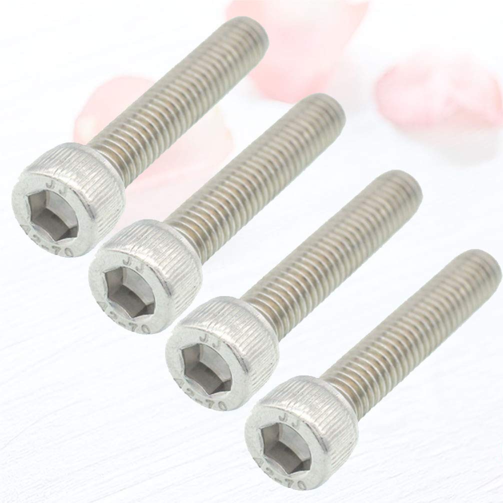 6pcs M6x30mm Stainless Steel Bike Stem Bolts - MTB/BMX Handlebar Headset Seatpost Screws - Durable Bike Accessories for Mountain Bikes & Road Bikes (Colorful) - Perfect for Bike Maintenance, Repairs & Upgrades