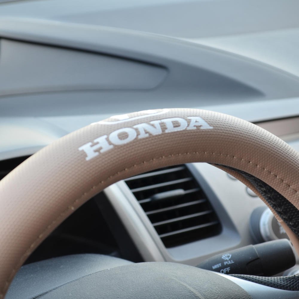 BDK HDSW-806-S-BG Beige Small Odorless Wheel Cover for Honda Civic, Accord, CR-V - Universal Fit Hub Cap for Car, Truck & SUV - Durable Plastic Wheel Covers for All-Season Protection & Style Enhancement