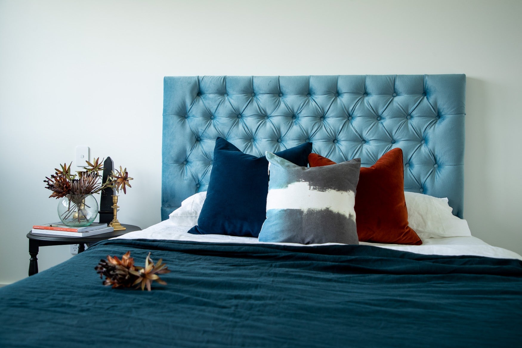 Stylish Sofia Upholstered Headboard - Queen Size Bed Frame Accent for Modern Bedroom Decor | Perfect for Master Bedrooms, Guest Rooms & Cozy Apartment Spaces