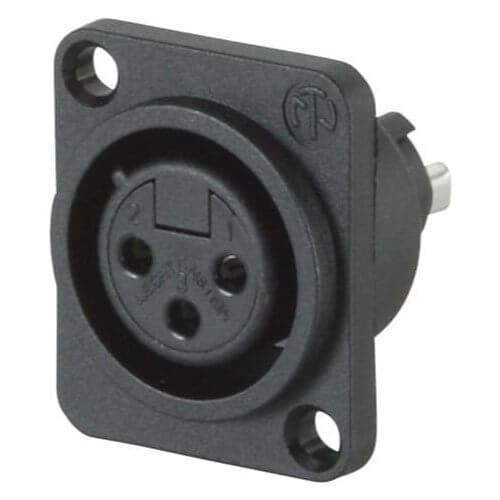 Neutrik NC3FPP 3-Pole XLR Female Receptacle Connector - Professional Audio Equipment for Studio, Stage & Live Performances