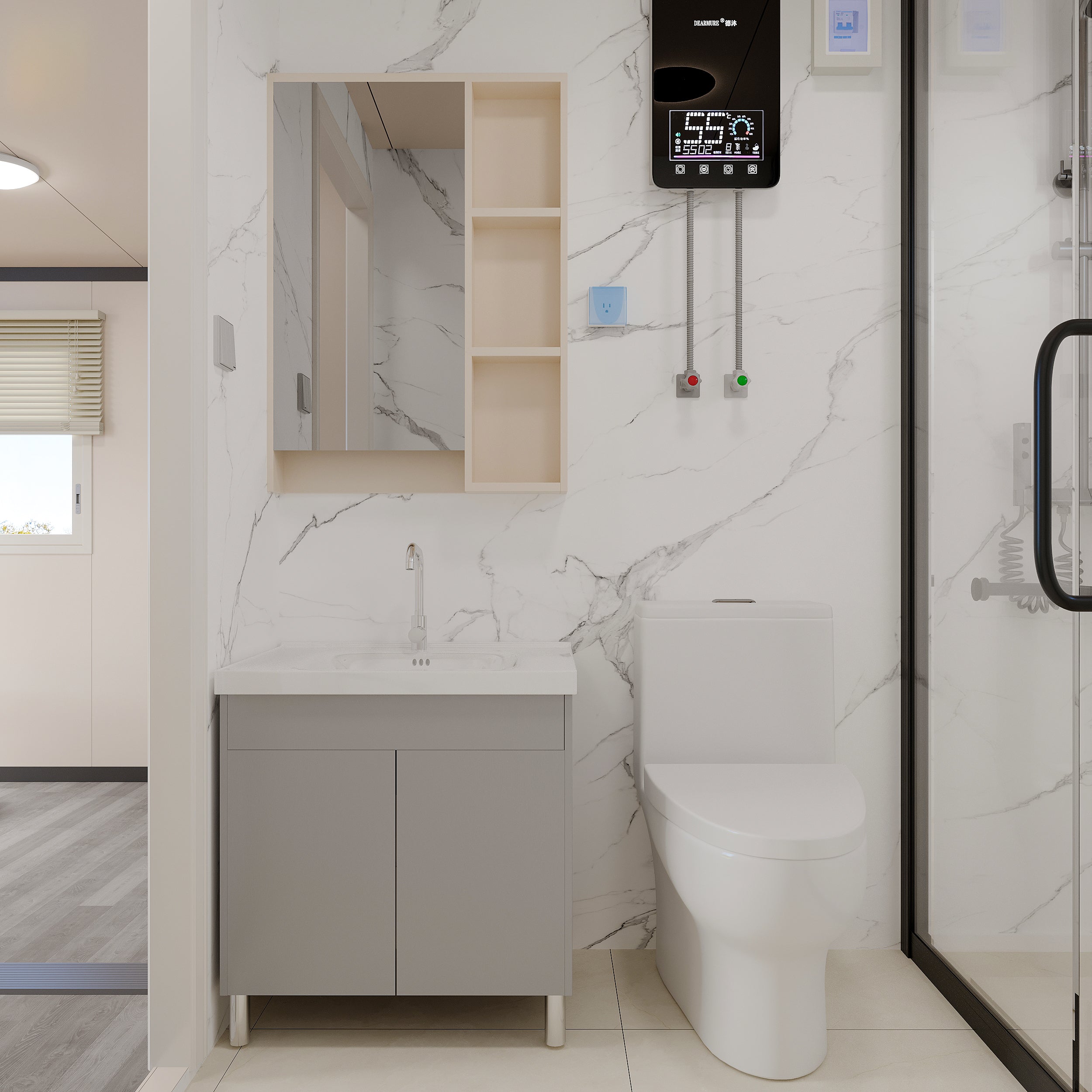 20ft Portable Prefab Modular Home with Kitchen & Bathroom | Expandable Container House for Tiny Living | Foldable Mobile House with Customizable Space | Perfect for Backyard Office, Vacation Cabin or Off-Grid Living