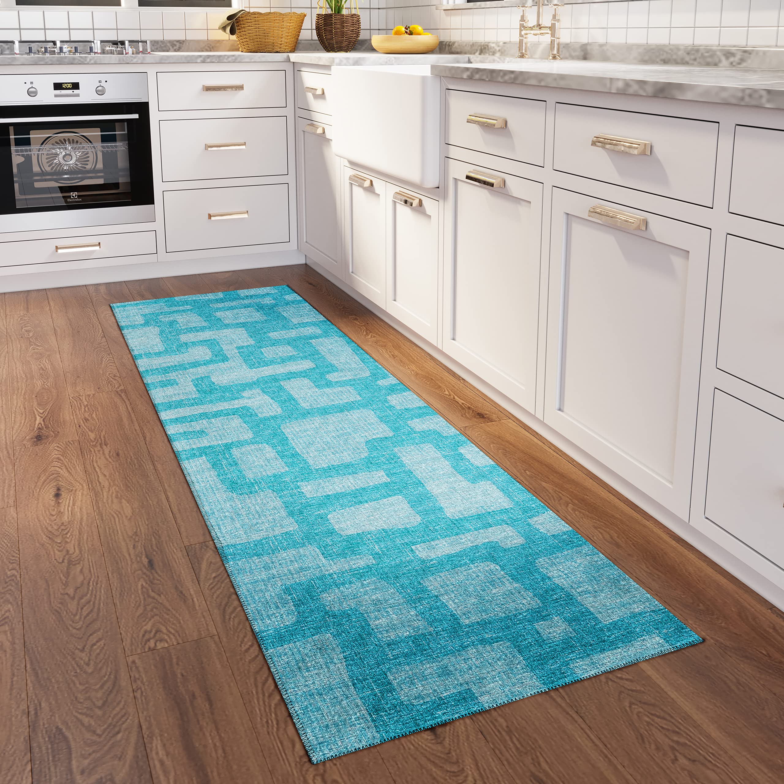 Addison Rugs Yuma AYU34 Turquoise 2'3