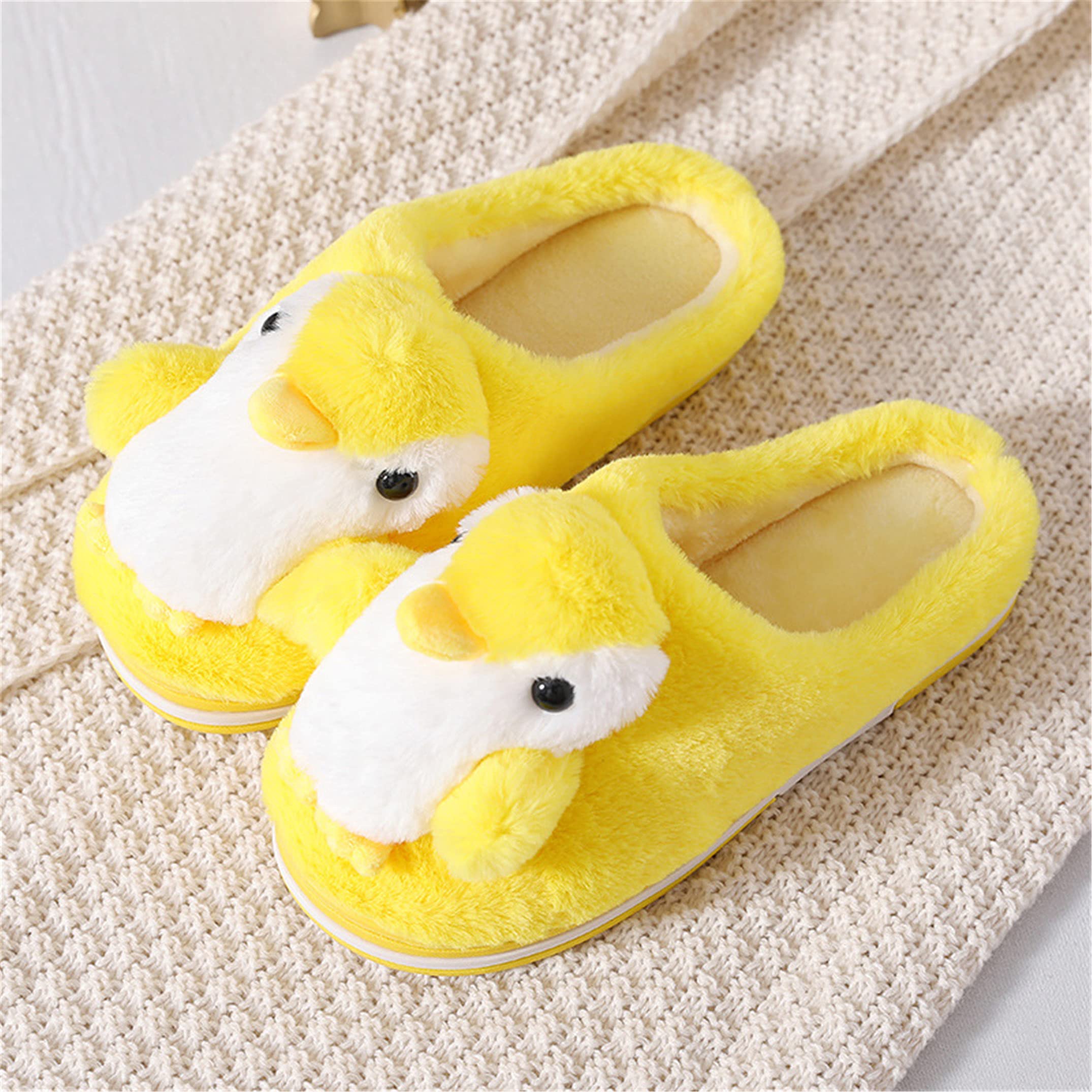 YILANLAN Women's Plush Winter Slippers - Cozy Animal Penguin House Shoes for Indoor Comfort | Perfect for Lounging at Home, Cold Weather & Gift Giving