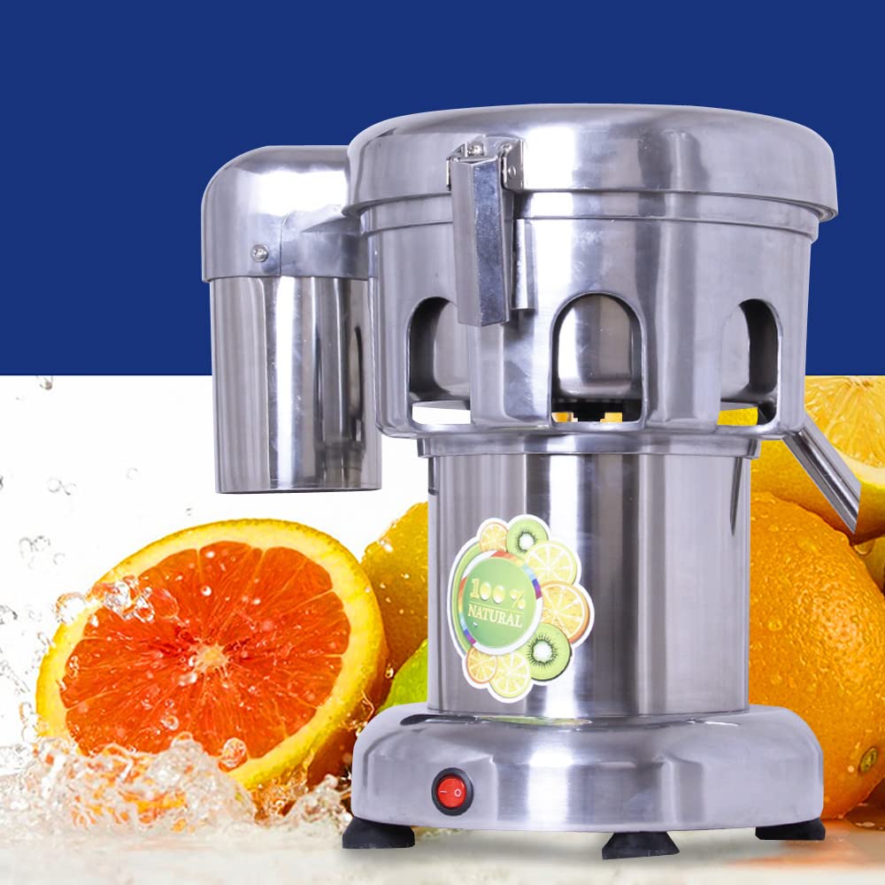 Commercial Heavy Duty Stainless Steel Juice Extractor Machine for Fruits & Vegetables - High Performance Fruit Juicer for Restaurants, Juice Bars, and Home Use