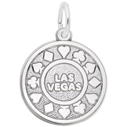 Las Vegas Poker Chip Charm - Casino Themed Jewelry for Bracelets & Necklaces - Perfect for Poker Parties, Casino Nights & Gifts