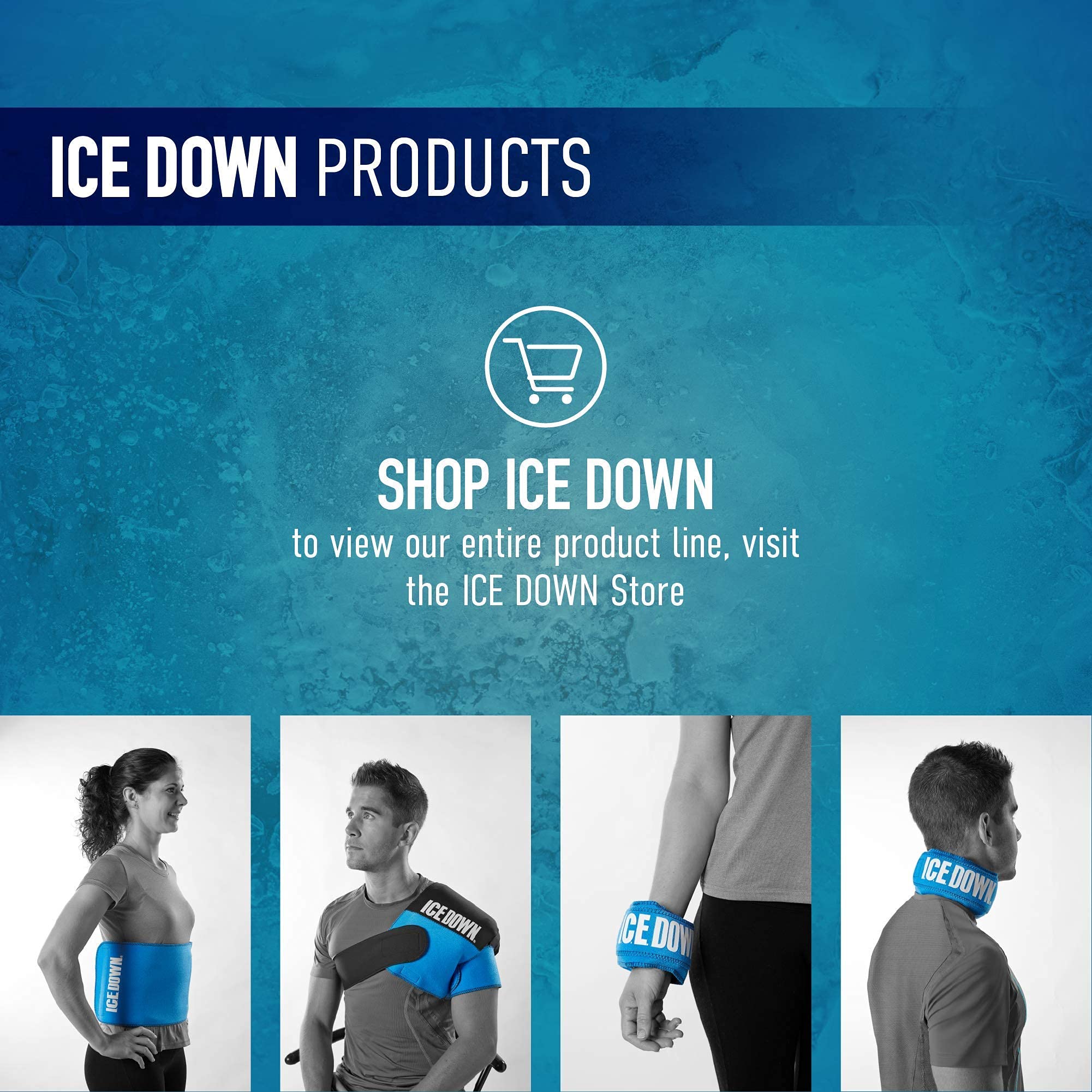 Medium Neoprene Ice Pack Wrap with 2 Gel Cold Packs - Reusable Back, Hip & Knee Ice Therapy Wrap for Pain Relief (7