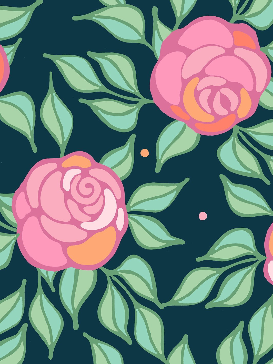 Barbie™ Peacock Floral Wallpaper - Elegant Home Decor for Living Room & Bedroom