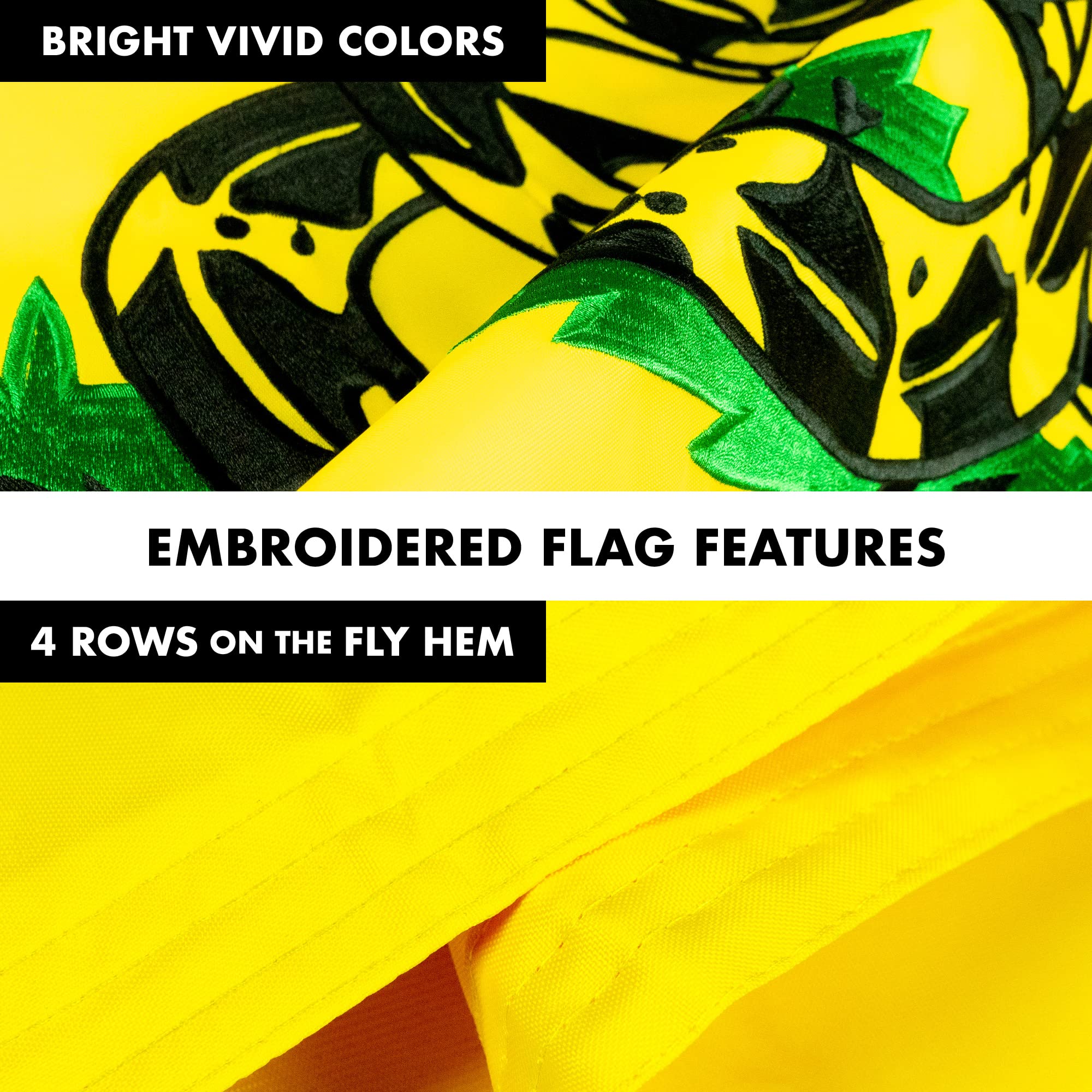 5ft Spinning Flagpole with Gadsden Flag - Silver Aluminum Pole, Double Sided Embroidered 2x3ft Flag & Brass Grommets - Perfect for Patriotic Yard Decor, Rooftop Displays & Outdoor Events