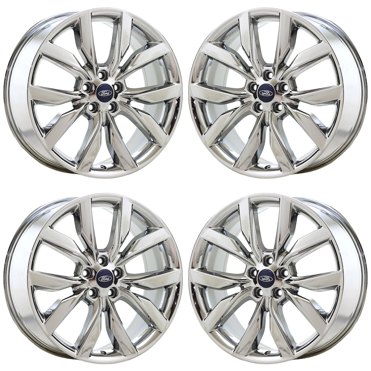 **2017-2019 Ford Escape Bright Chrome OEM Factory Wheels Rims (Set of 4) - Perfect for Upgrades & Off-Road Adventures**