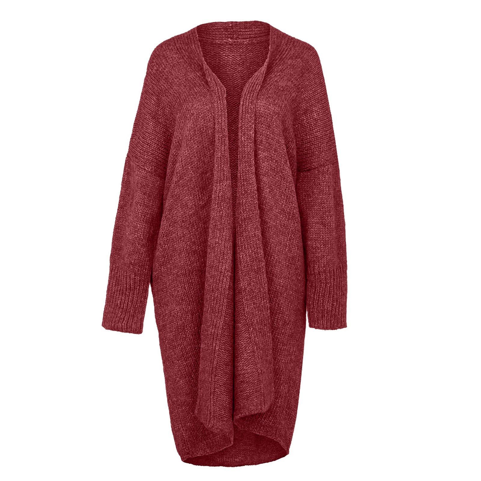Women's Lightweight Long Sleeve Hooded Cardigan Sweater - Loose Fit Summer Cover Up for Casual Wear, Office, Travel & Layering