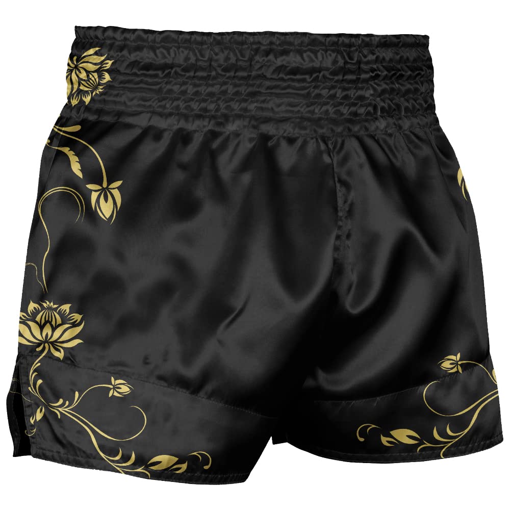 Men's Red Cross Muay Thai Boxing Shorts - Breathable Gym Sports Trunks for MMA, Kickboxing & Training | Perfect for Fighters & Athletes