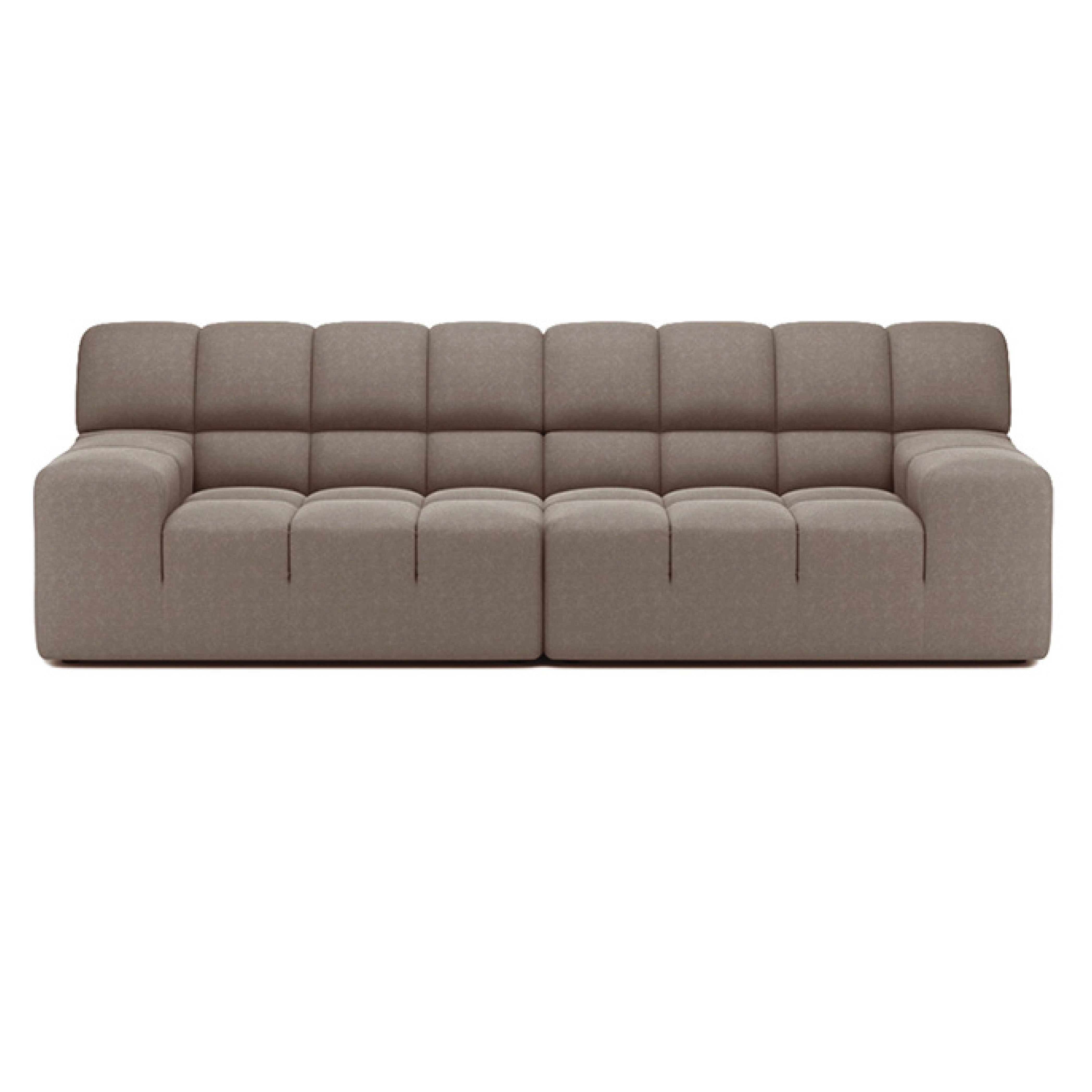 Roger 3-Seater Modular Sofa - Modern Sectional Couch for Living Room, Lounge & Office - Soft Fabric Upholstery, Easy Assembly, Space-Saving Design