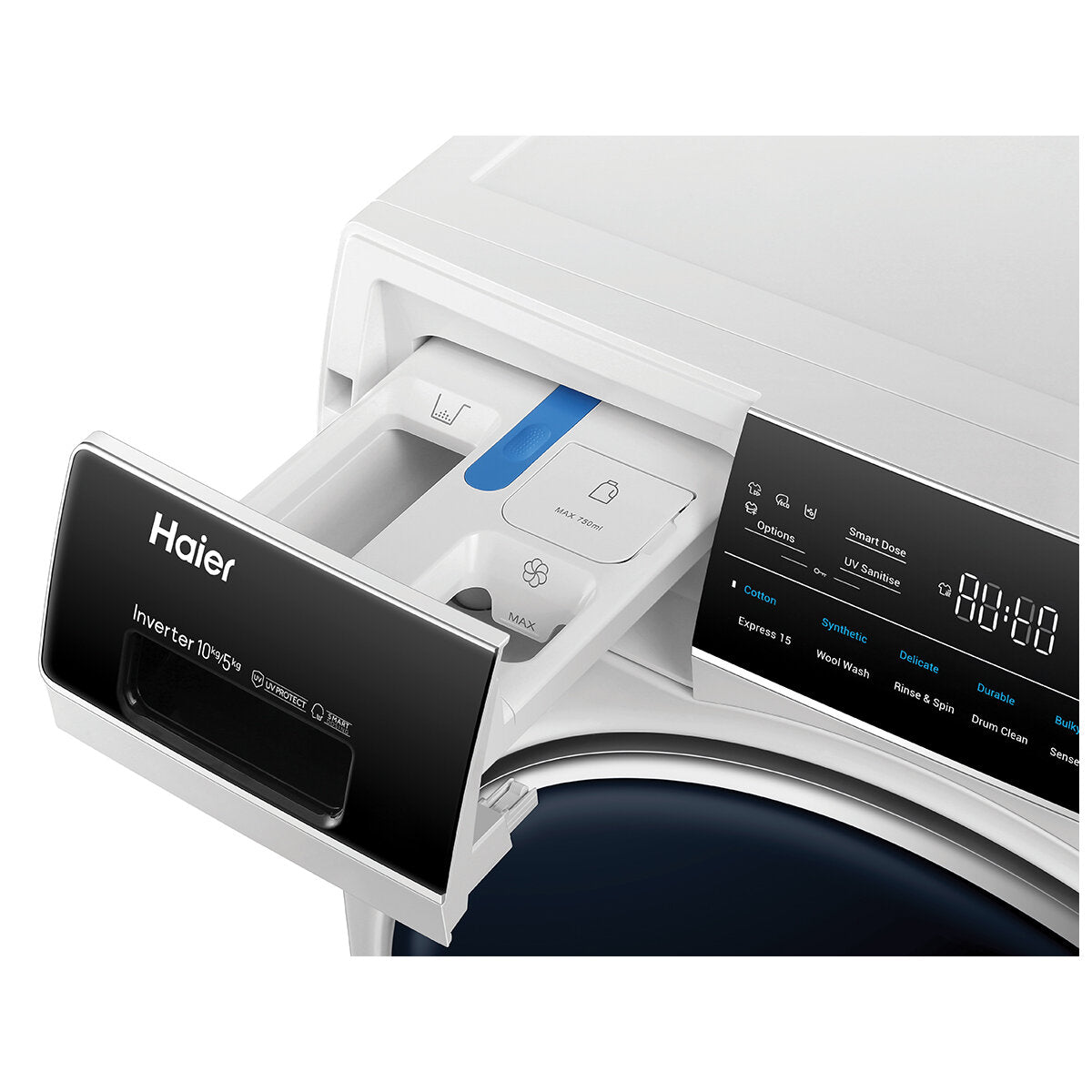 Haier 500 Series 10kg/5kg Washer Dryer Combo HWD1050AN1 - Energy Efficient Front Load Laundry Machine for Apartments & Small Homes | Perfect for Space Saving & Convenient Washing/Drying