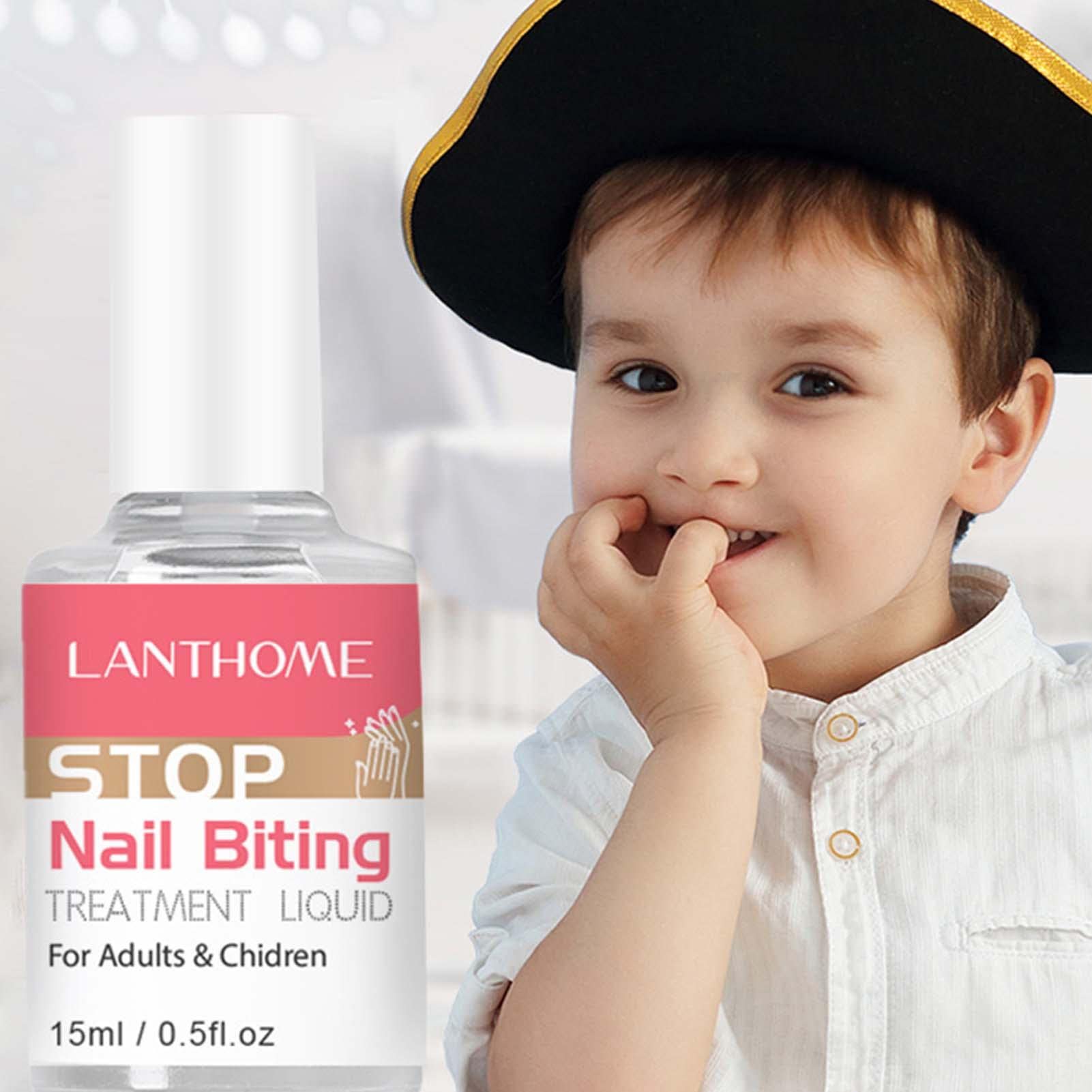 **Kids Non-Toxic Nail Polish – 15ml Bitter Anti-Biting & Thumb Sucking Deterrent | Safe, Portable Nail Care Solution for Children | Perfect for Home, Travel & School Use**
