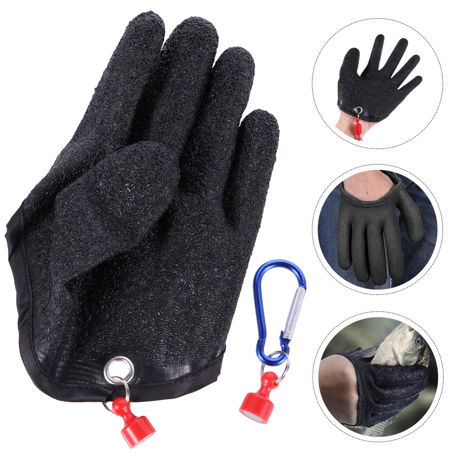 BESPORTBLE Fishing Gloves for Men - Puncture Resistant, Non-Slip Grip - Ideal for Saltwater, Freshwater, Ice Fishing & Kayak Angling