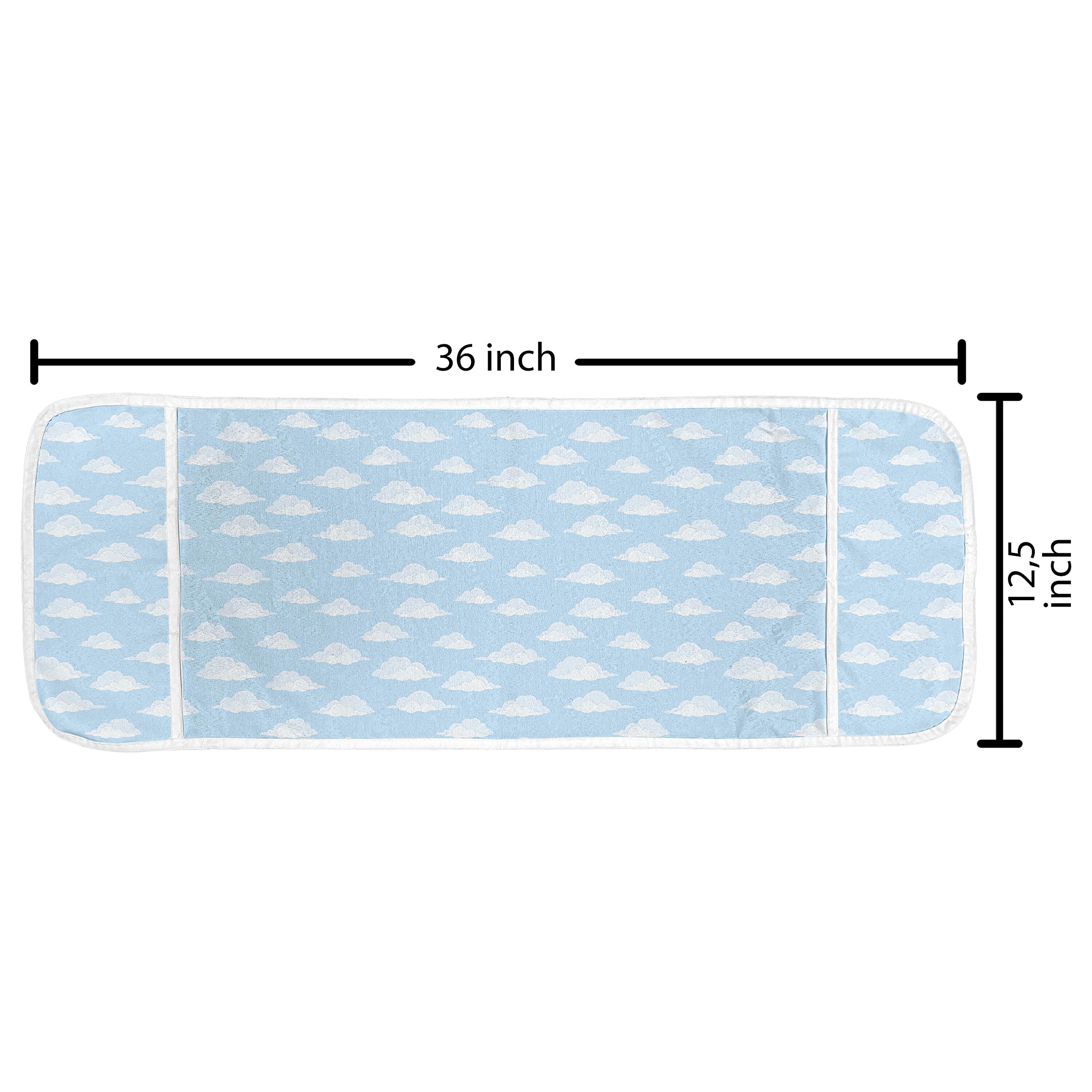 Ambesonne Microwave Oven Cover - Water Resistant Kitchen Organizer with Pockets, 36