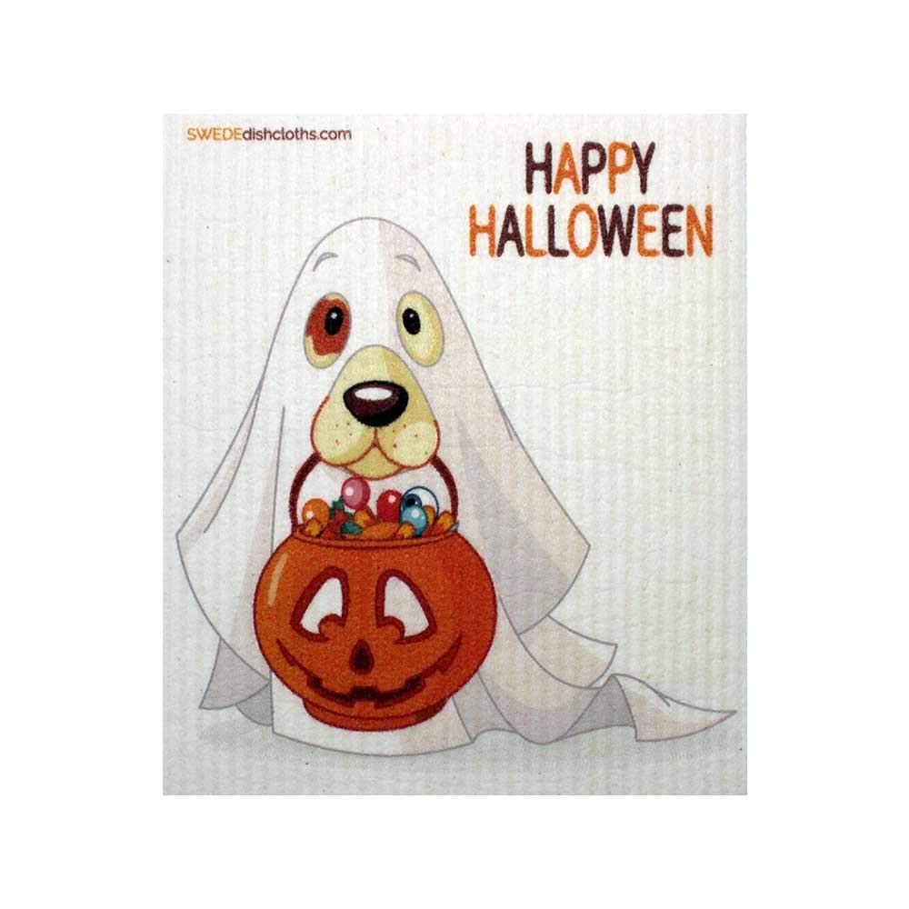 Halloween Swedish Dishcloths Set of 3 - Eco-Friendly, Absorbent & Reusable Cleaning Cloths (3 Unique Designs) | Perfect for Kitchen Cleaning, Dish Drying & Holiday Decor