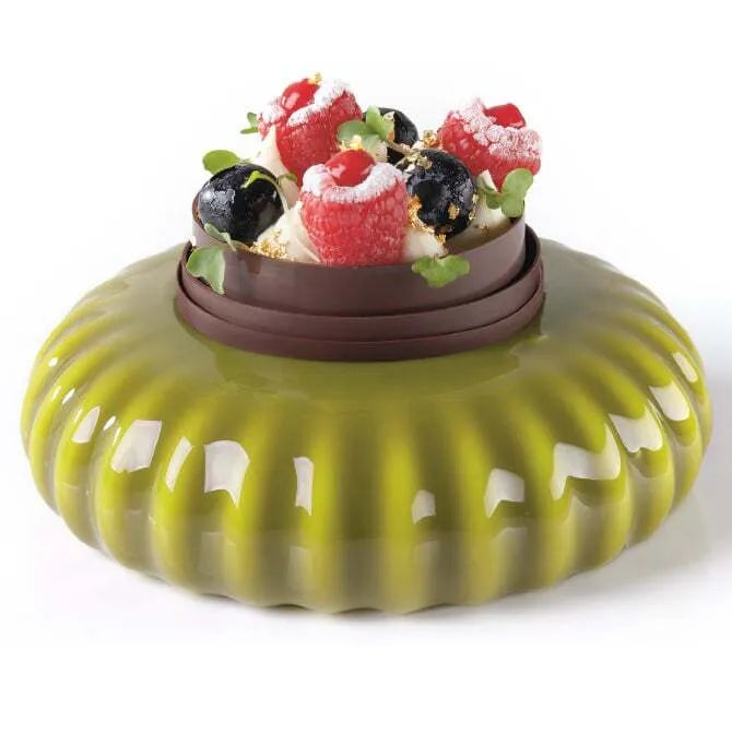 Premium Pavocake Plisse Mini Silicone Mold for Baking - Non-Stick Flexible Cake Cupcake Chocolate Candy Mold - Perfect for Home Baking, Party Desserts & DIY Treats