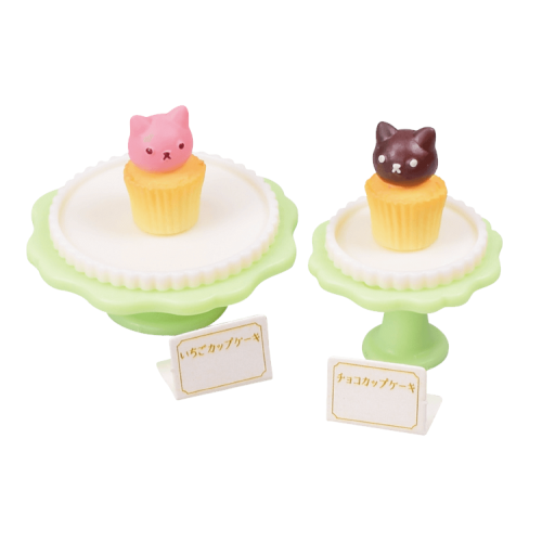 Nyanko Cat Cake Shop Vol. 02 Tarlin Miniature Doll Furniture Set - Cute Miniature House Decor for Dollhouse, DIY Crafts & Collectibles - Perfect for Anime Fans, Kawaii Lovers & Miniature Enthusiasts