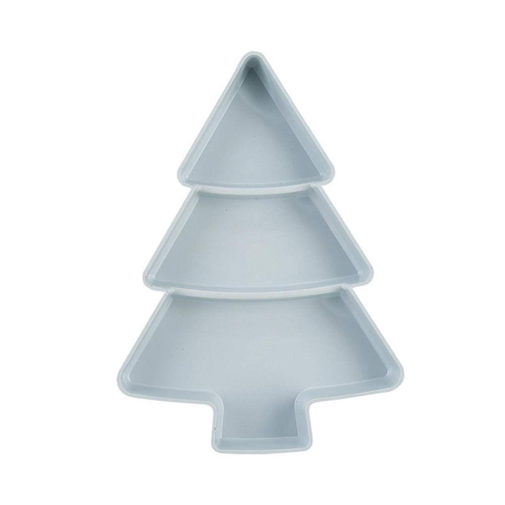 ASHDelk Plastic Christmas Tree Snack Tray - Creative Dessert, Biscuit, Candy & Nut Serving Dish for Parties, Kitchen Storage & Holiday Decor | Perfect for Christmas Treats, Fruit Platters & Dry Fruit Display