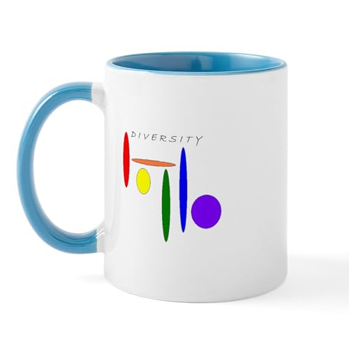 White/Blue Inside - Gay Pride Mug