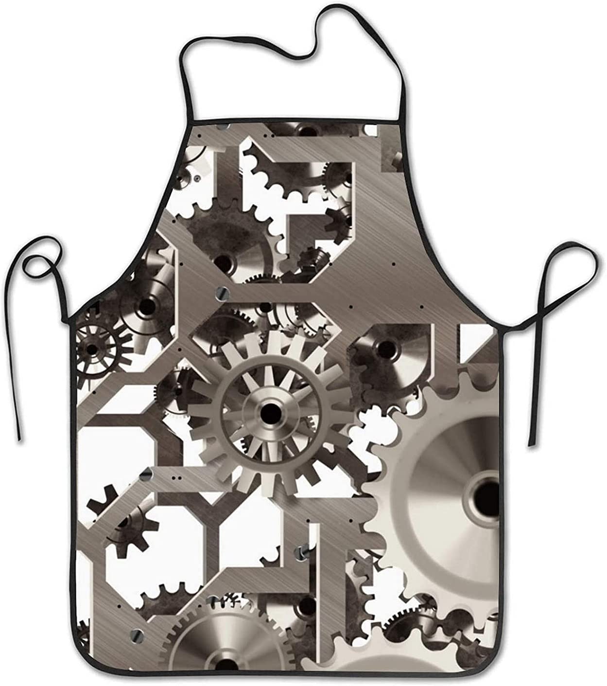 Premium Unisex Chef Apron - Adjustable Bib Kitchen Apron for Cooking, Baking & Grilling - Ideal for Home Chefs, Restaurants & Hotel Kitchens