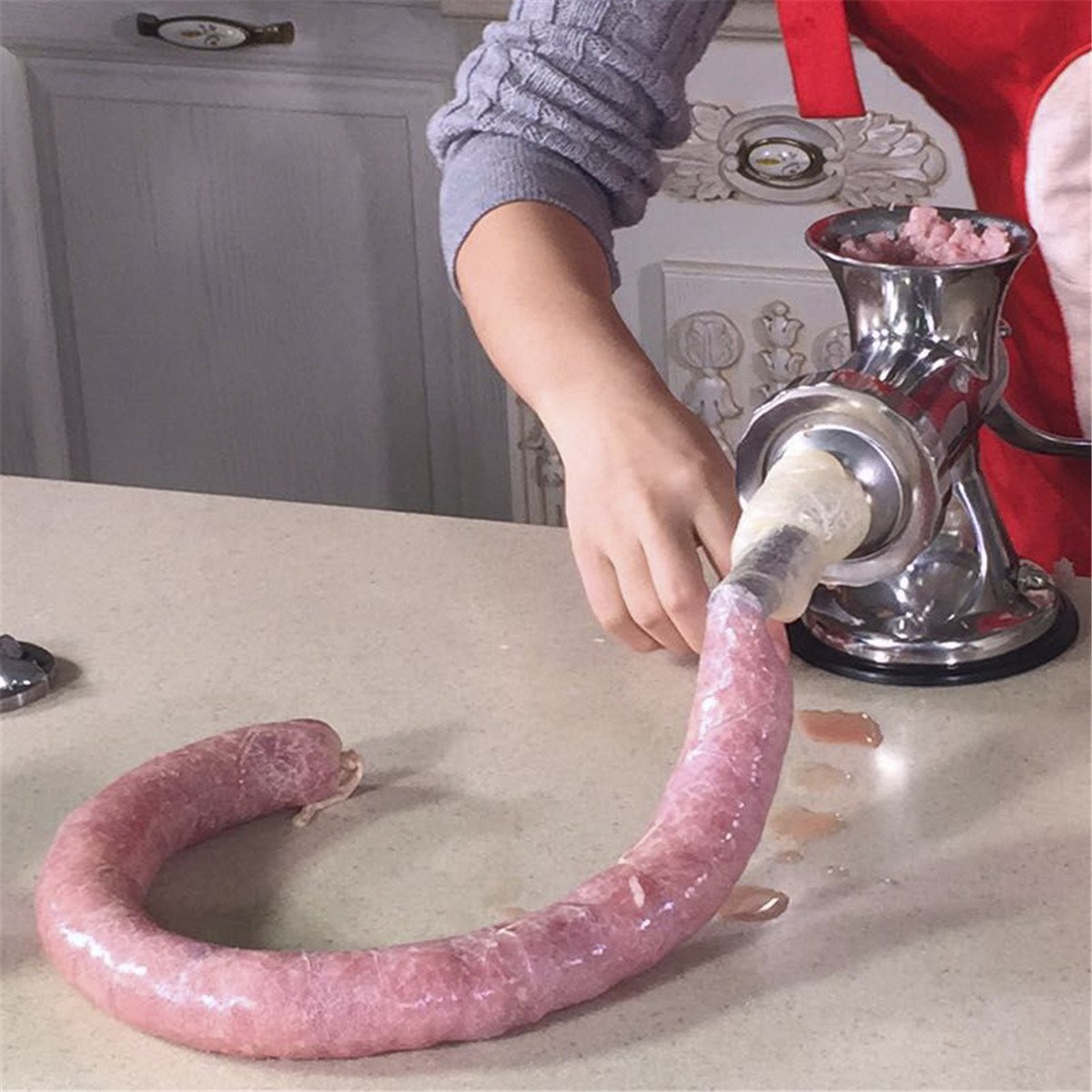 14m x 28mm Collagen Sausage Casing - Premium Dry Sausage & Hot Dog Maker Tube for Home Kitchen, BBQ, Camping & Food Processing