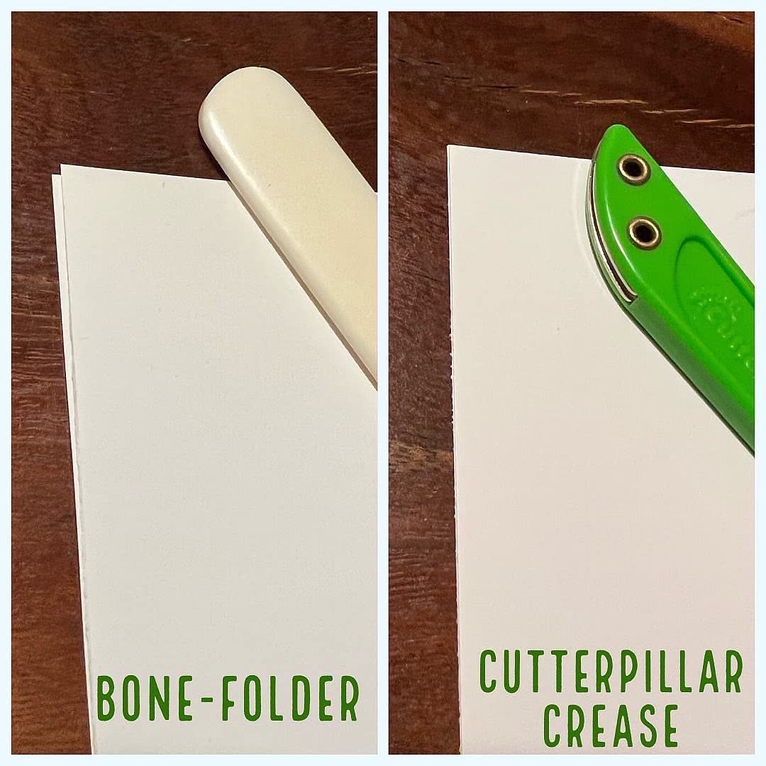 Cutterpillar Crease Transparent Scoring Board - Card Making & Scrapbooking Tool for Paper Crafts, Envelope Maker, Crafting Supplies - Translucent ABS Plastic - Perfect for DIY Greeting Cards, Invitations & Gift Packaging