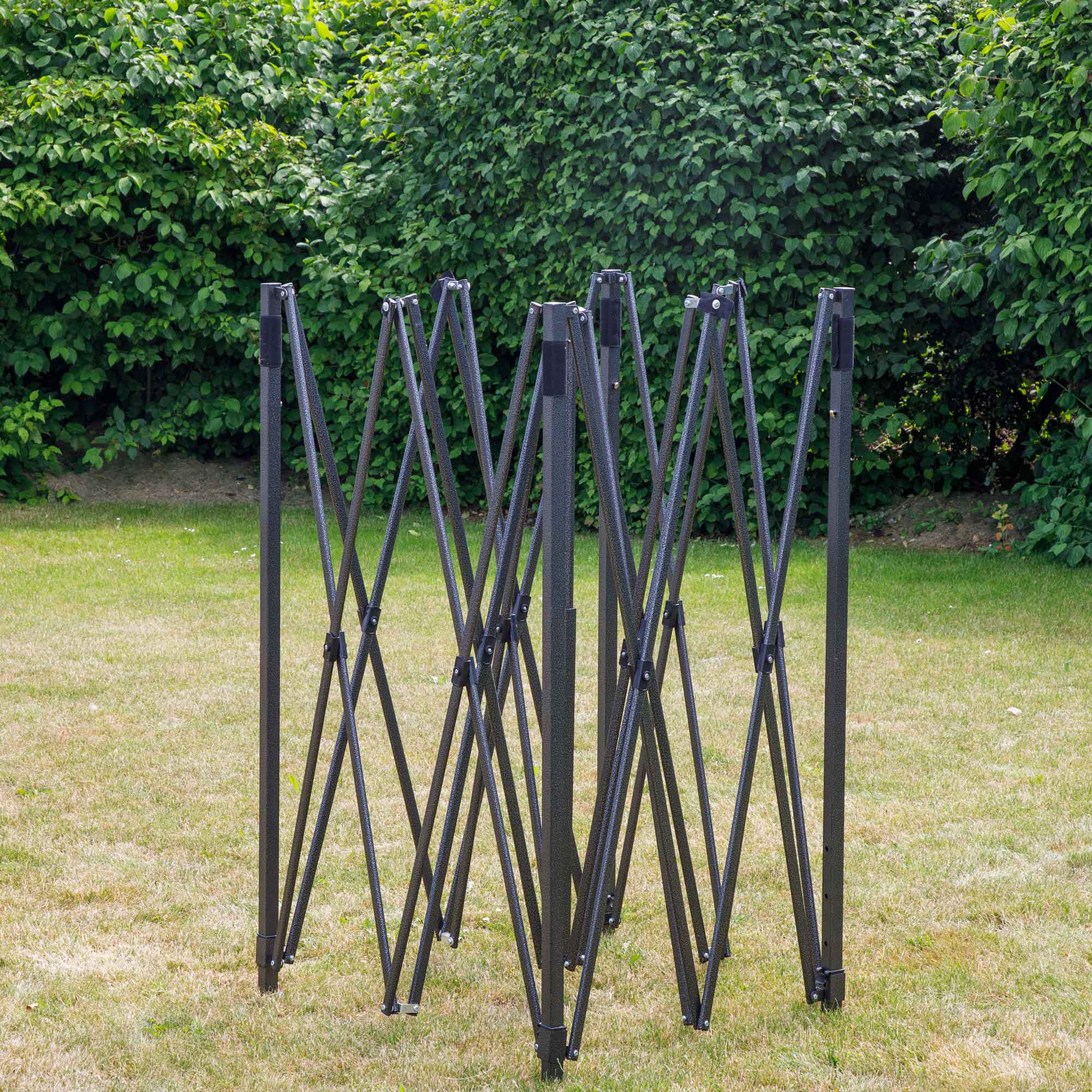Premium 2x2m Pop Up Gazebo with Waterproof Side Walls - Portable Canopy Tent with Carry Bag, Stakes & Weight Bags - Beige Color DG160 - Perfect for Camping, Beach, Backyard & Outdoor Events