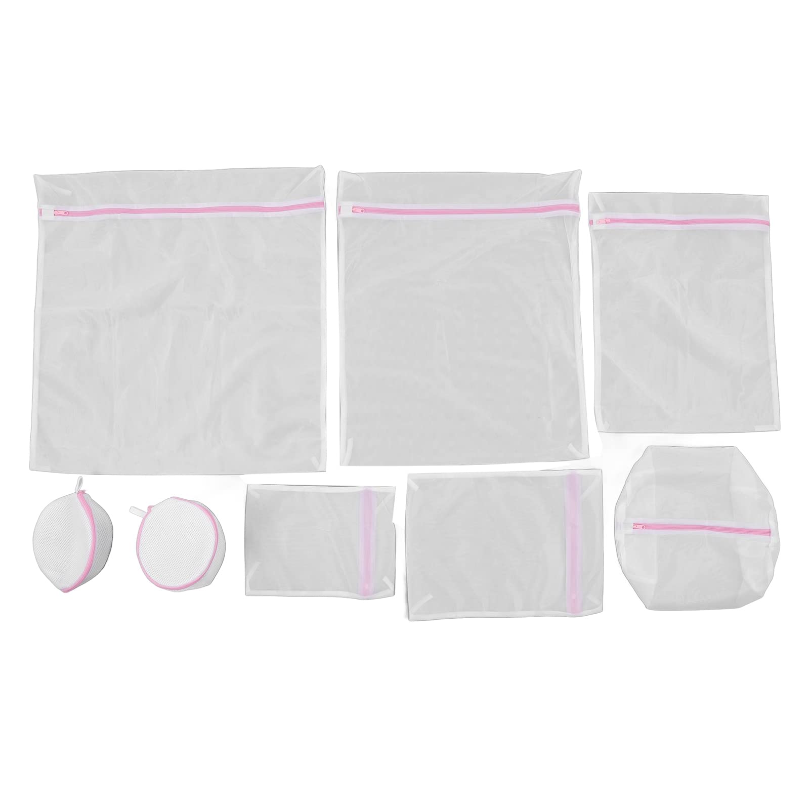 CHICIRIS 8-Pack Mesh Laundry Bags Set - Durable Reusable Washing Bags for Delicates, Underwear & Sweaters - Perfect for Home, Travel & College Use