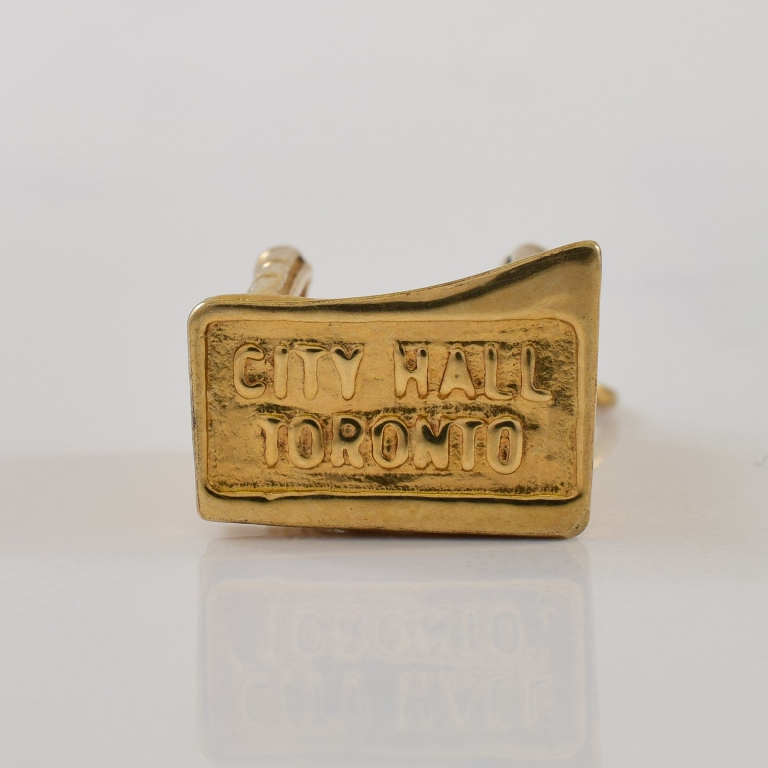 14K Yellow Gold Toronto City Hall Charm Pendant - Perfect for Necklaces, Bracelets & Jewelry Gifts for Travel Lovers