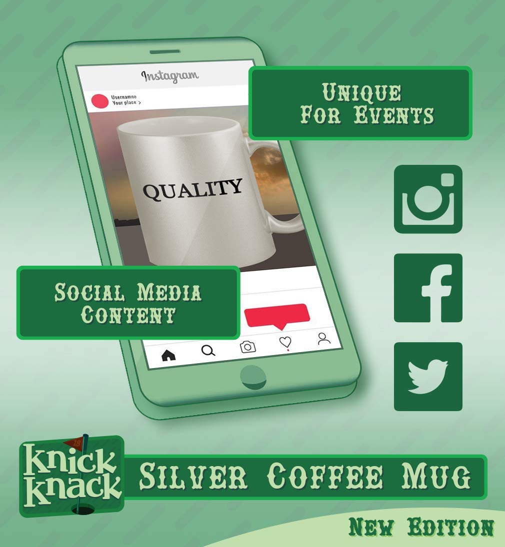 11oz Ceramic Silver Coffee Mug - Insulated Travel Mug for Hot & Cold Drinks - Perfect for Home, Office, Camping & Gifts