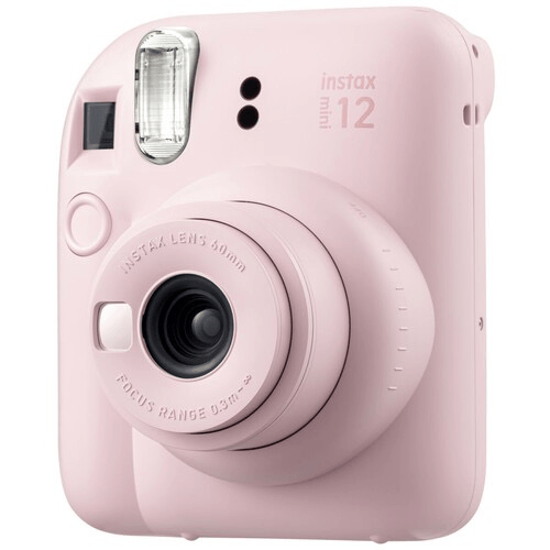 FUJIFILM INSTAX MINI 12 Instant Film Camera - Blossom Pink | Portable Instant Camera for Travel, Parties, Weddings & Everyday Memories