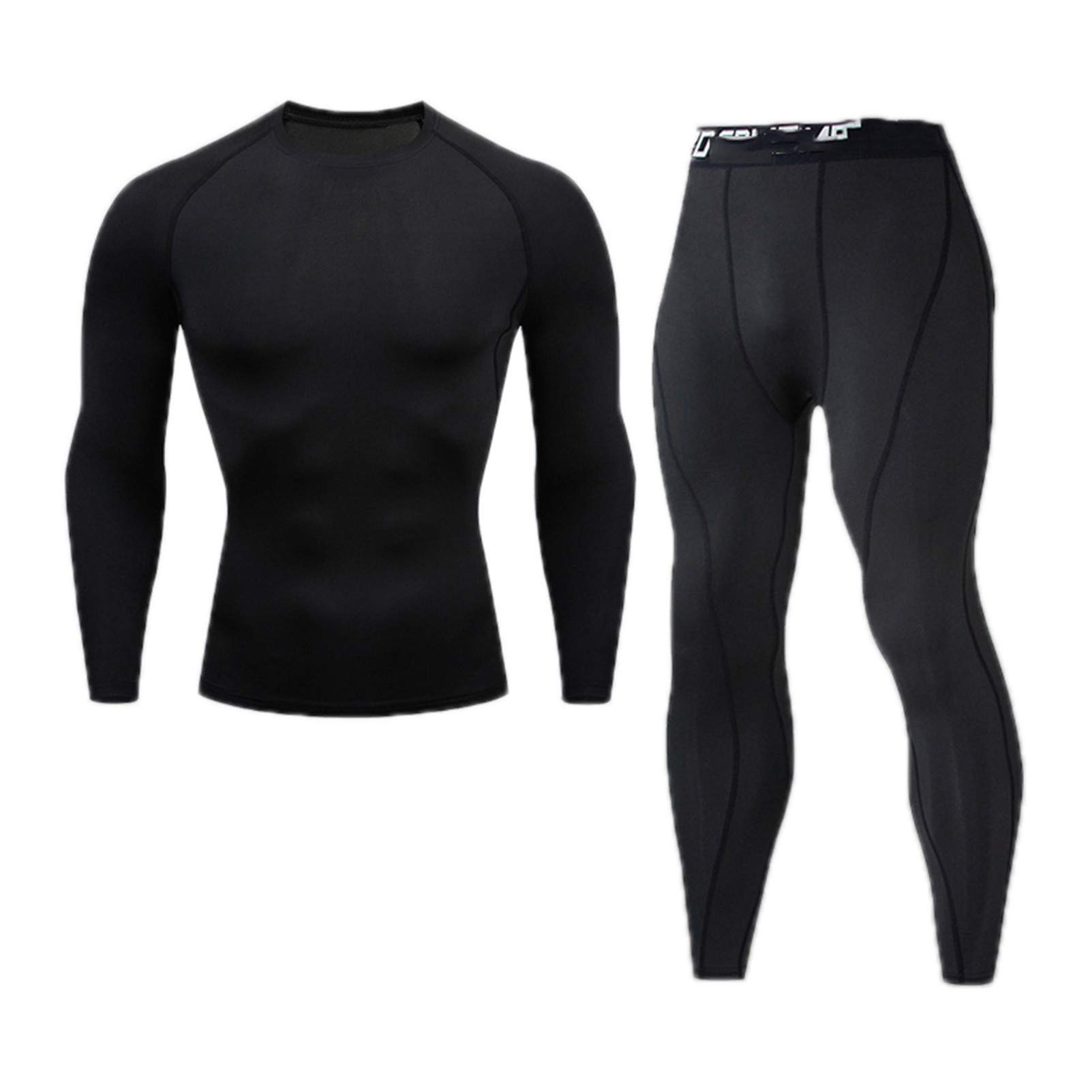 Quick Dry Men's Thermal Tights for Fitness & Running - Breathable Long Johns for Cold Weather Workouts & Outdoor Activities