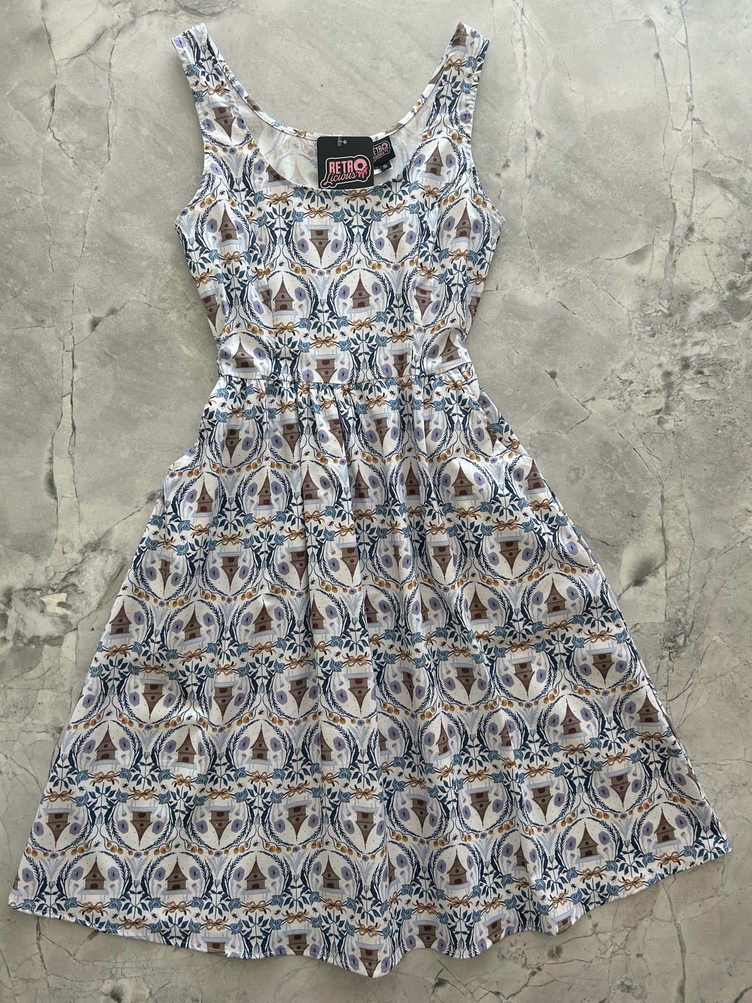 Honey I'm Home Fit & Flare Dress - Women's Vintage Style A-Line Dress for Casual & Party Wear | Perfect for Date Nights, Weddings & Office Outfits