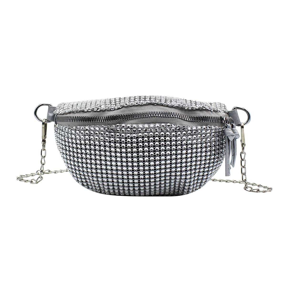 Sparkly Rhinestone Fanny Pack for Women - Crossbody Phone Pouch Waist Bag with Belt for Club, Party, Beach & Travel - Perfect for Festivals, Concerts and Outdoor Activities