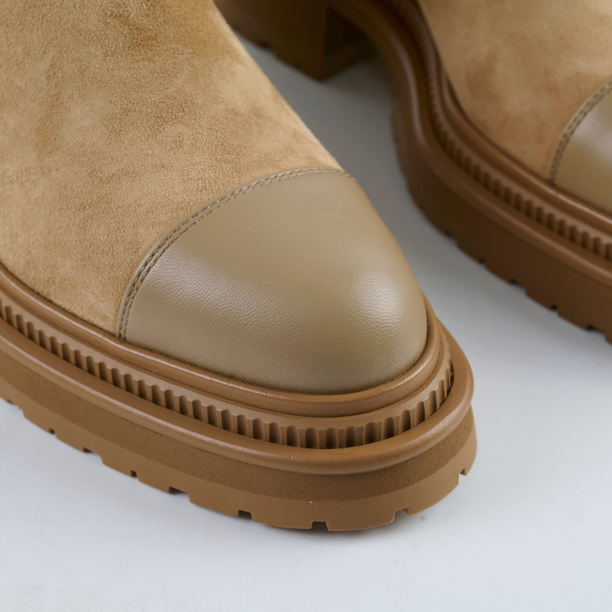 Chanel Light Brown Suede Boots Women's Size 36 | Luxury Fashion Booties for Fall & Winter Outfits