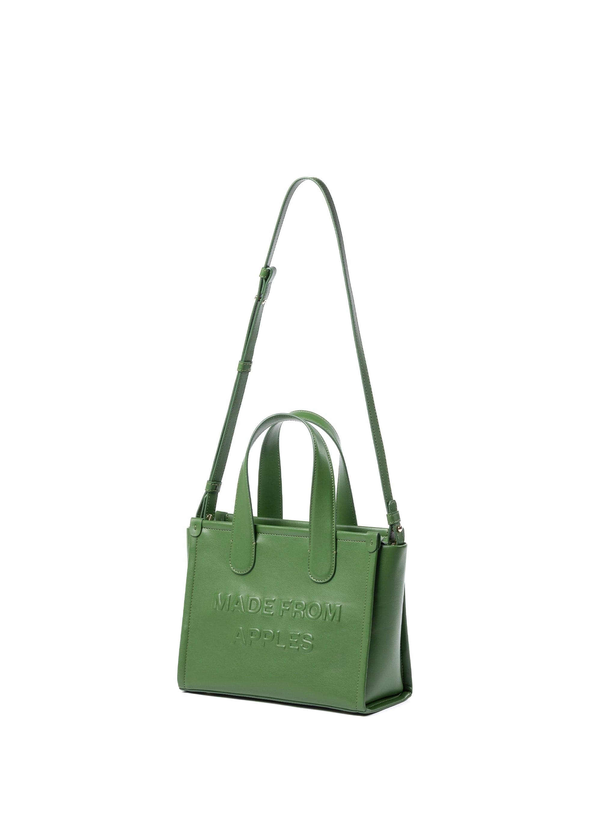 Alma M Vegan Leather Tote Bag for Women - Eco-Friendly Apple Leather Handbag in Green | Perfect for Work, Travel & Everyday Use