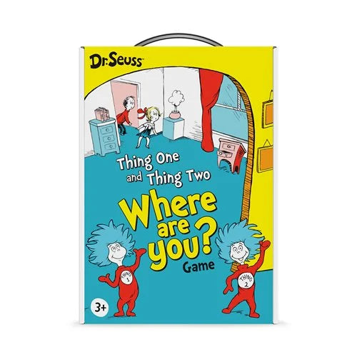 Dr. Seuss Thing 1 and Thing 2 Where Are You? Board Game for Kids - Fun Family Game Night Activity, Perfect for Birthday Parties & Indoor Play