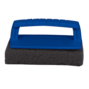 Star Brite Scrub Pad With Handle - Heavy Duty Cleaning Brush for Kitchen, Bathroom, Tile & Grout - Ergonomic Non-Slip Grip for Easy Scrubbing - Perfect for Pots, Pans, Sinks & Stovetops