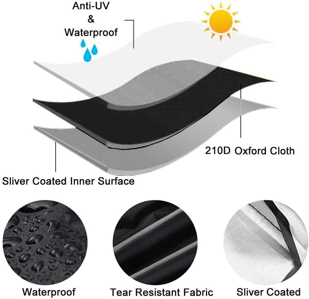 **8ft Waterproof Pool Table Cover - Heavy Duty Oxford Cloth Protector for Indoor & Outdoor Billiard Tables - Durable Grey Cover for Rain, Dust & UV Protection (Perfect for Home Game Rooms, Bars & Patios)**