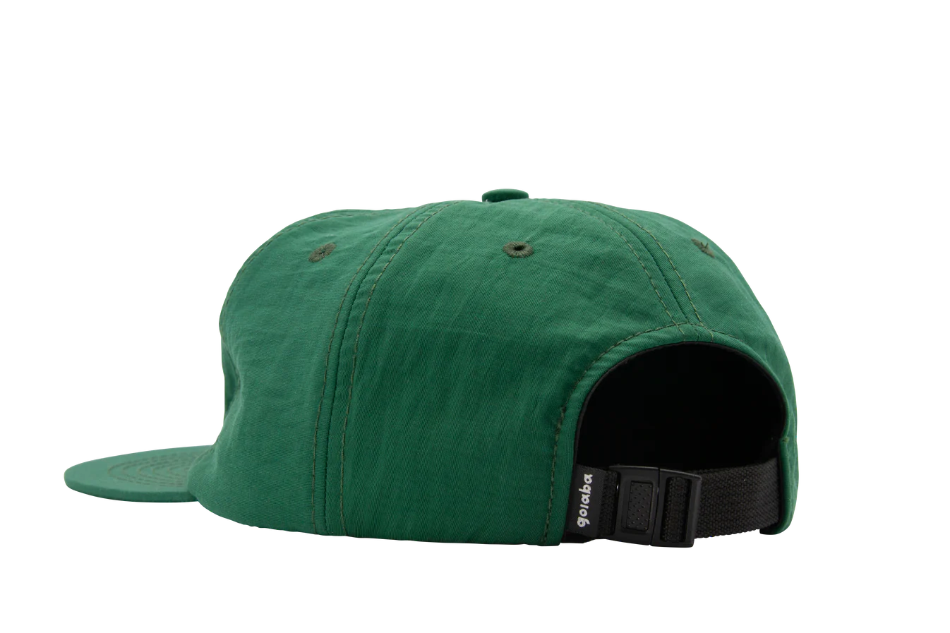 Goiaba E.C. Pinched Front Nylon Baseball Cap - Green | Adjustable Snapback Hat for Men & Women | Perfect for Outdoor Sports, Hiking, and Casual Wear