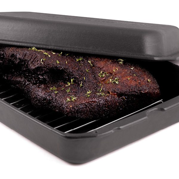 Broil King 69610 Cast Iron Multi Roaster - Premium Dutch Oven for Baking, Braising & Roasting - Perfect for Camping, Outdoor Cooking & Family Dinners