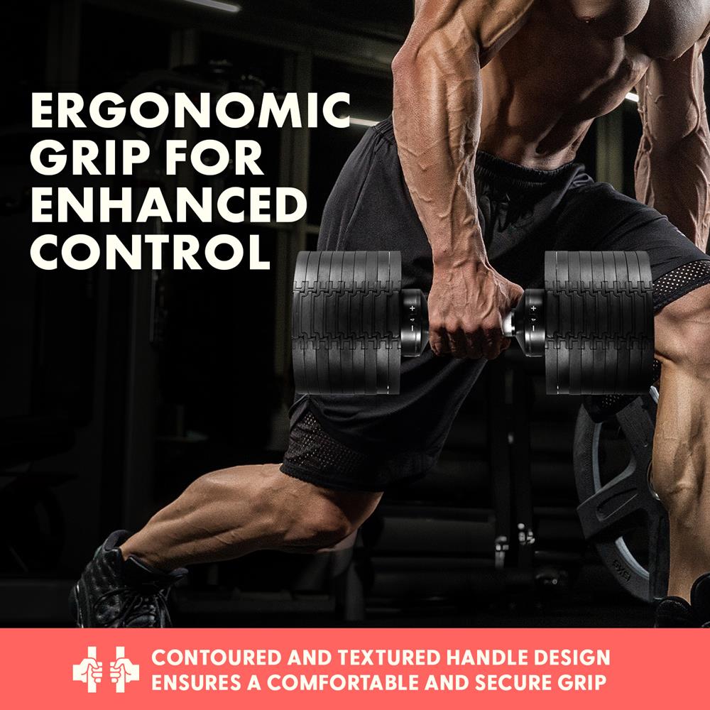 Adjustable Dumbbell Set for Home Gym - 40lbs Weight Lifting Dumbbells for Strength Training, Full Body Workout & Muscle Building - Perfect for Men & Women Fitness Enthusiasts