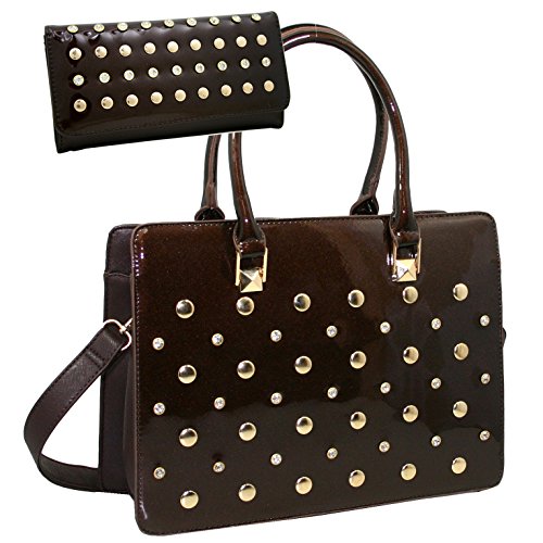 Brown Purse Wallet Set