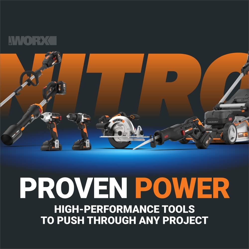 Worx Nitro WX020L 20V Cordless Paint Sprayer with Brushless Motor - Power Share Battery System - Perfect for DIY Home Projects, Furniture Painting & Wall Refinishing