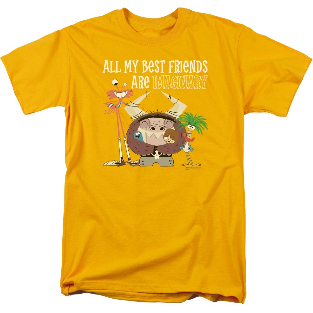 Foster's Home for Imaginary Friends Men's Short Sleeve T-Shirt - Gold - Medium | Cartoon TV Show Merchandise for Fans & Collectors