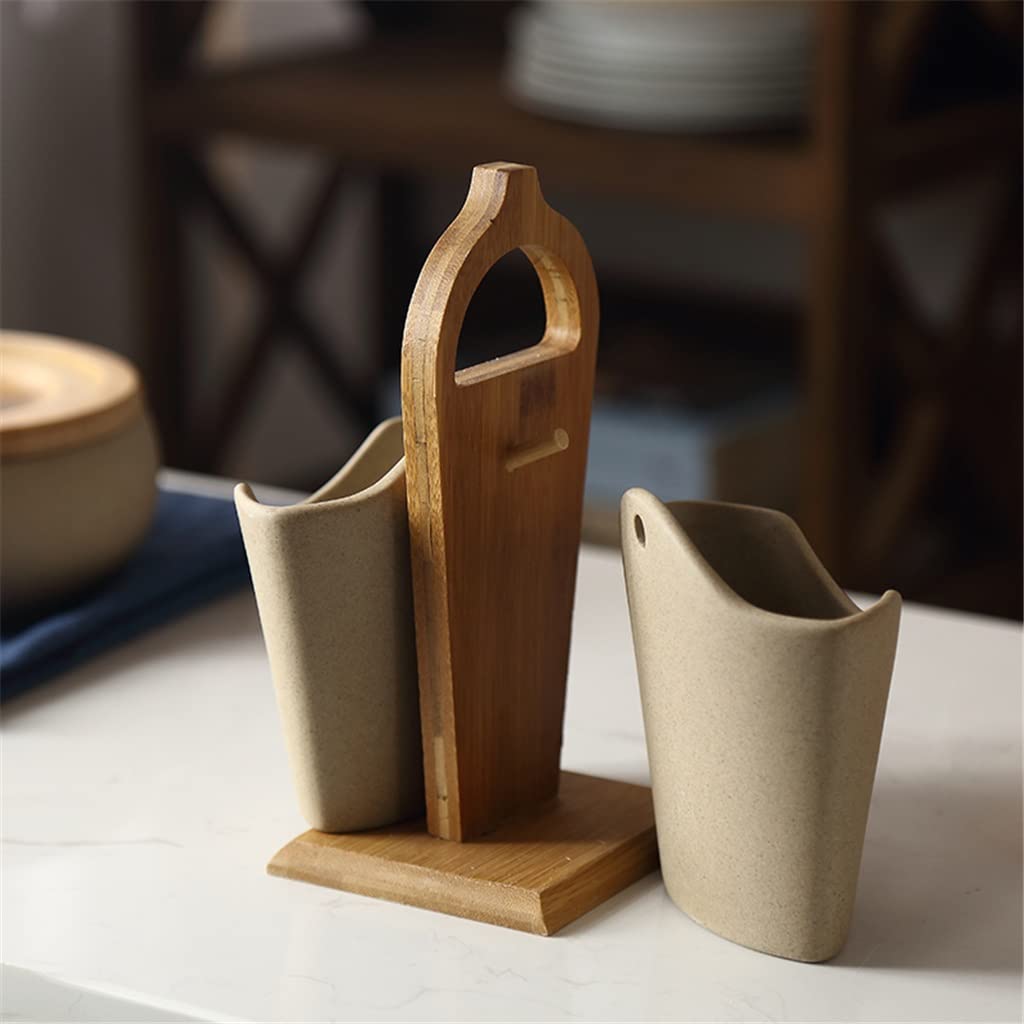 Ceramic Spoon and Chopsticks Storage Box - Kitchen Organizer for Utensils, Tableware, and Cutlery | Perfect for Kitchen Drawers, Countertops, and Dining Room Organization (Color: A)